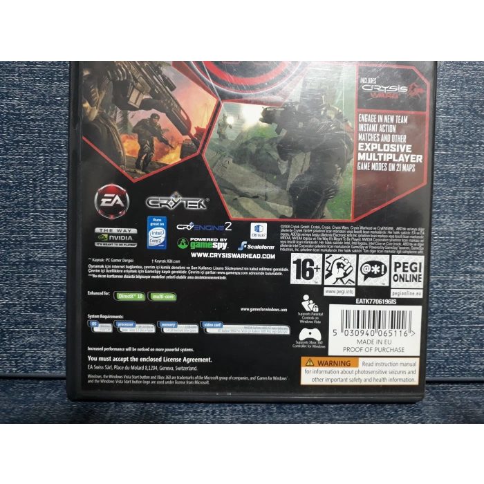 CRYSIS WARHEAD 2 DISCK PC OYUN