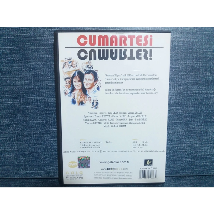 CUMARTESİ TUNÇ OKAN DVD FİLM