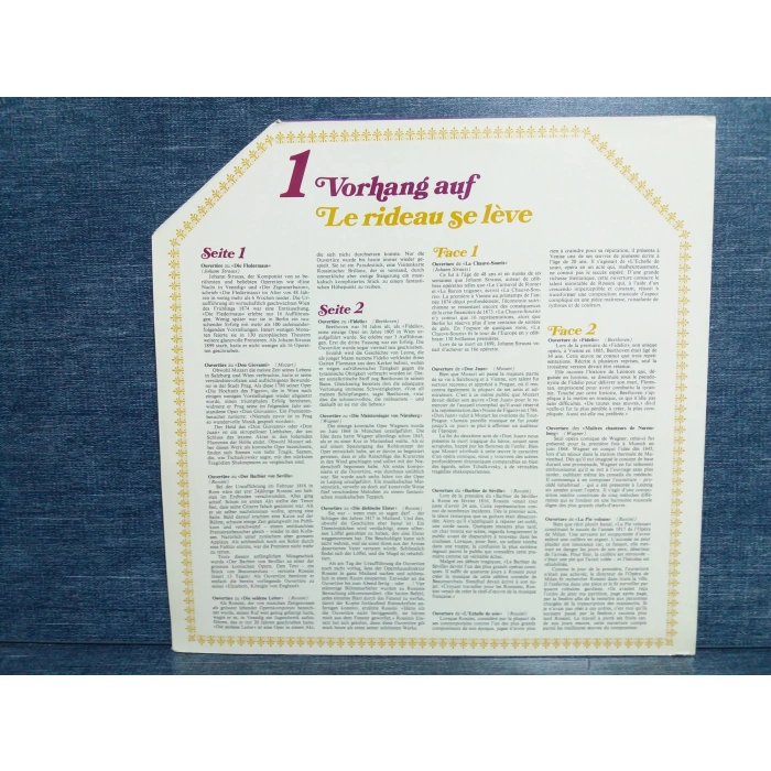 CURTAIN UP VORHANG AUF MUSIC LP