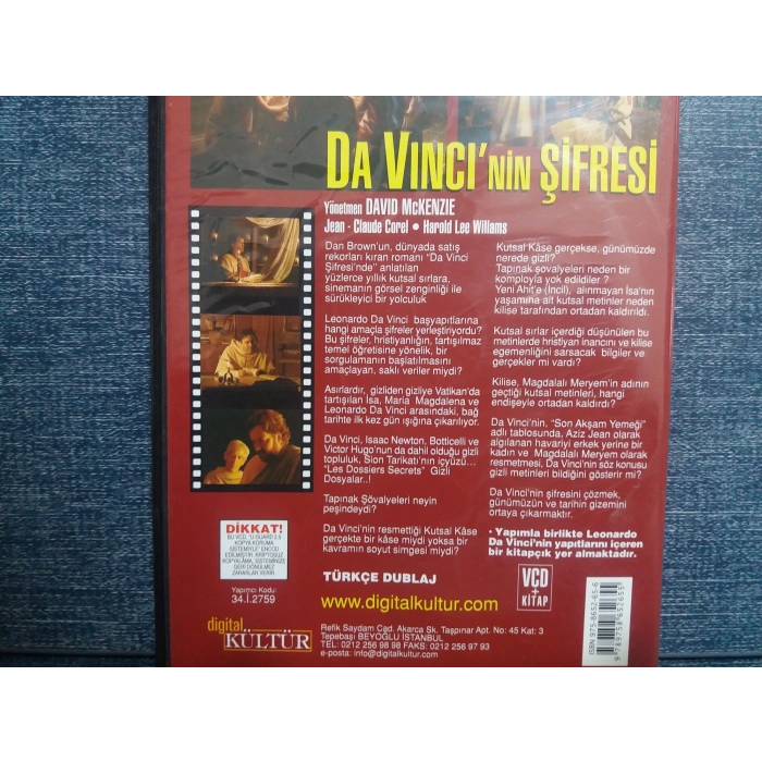 DA VINCININ ŞİFRESİ VCD FİLM