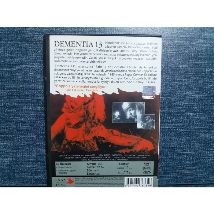 DEMENTIA 13 DVD FİLM