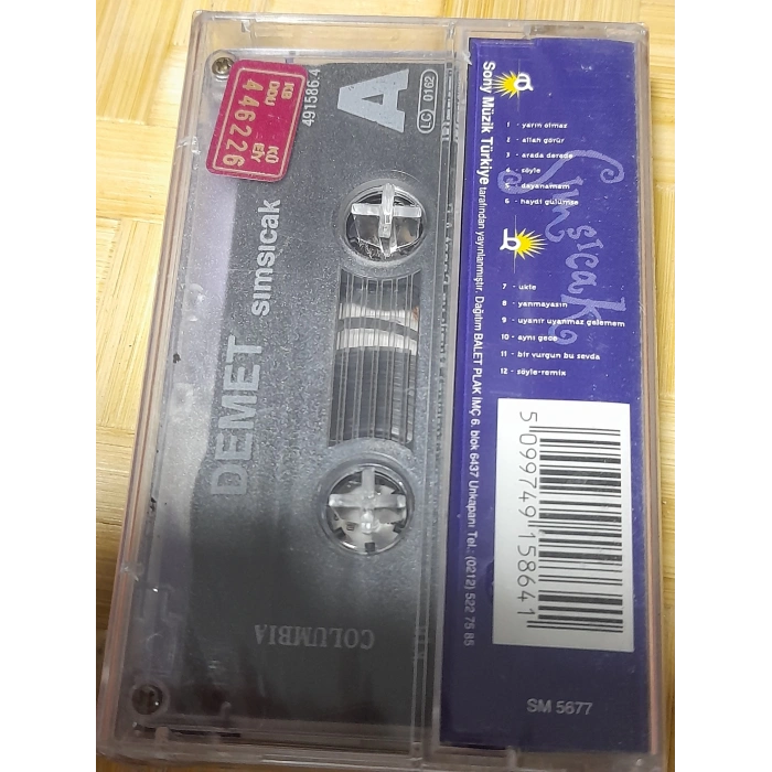 DEMET SIMSICAK MÜZİK KASET