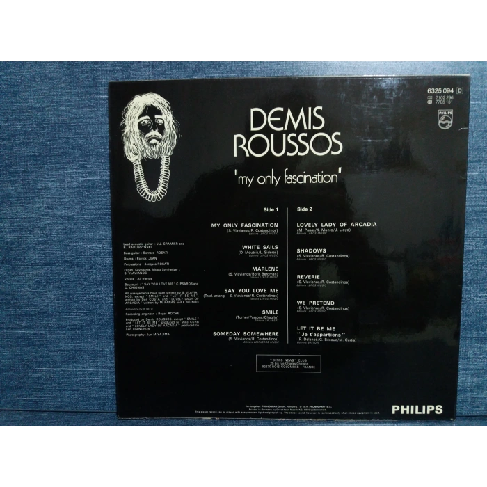 DEMIS ROUSSOS MY ONLY FASCINATION LP