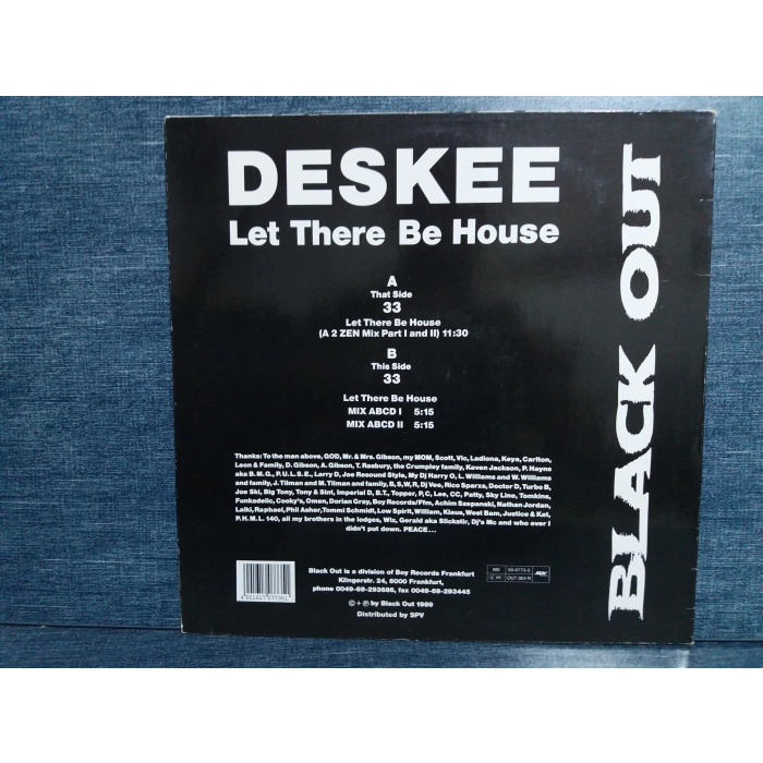 DESKEE LET THERE BE HOUSE MAXI LP