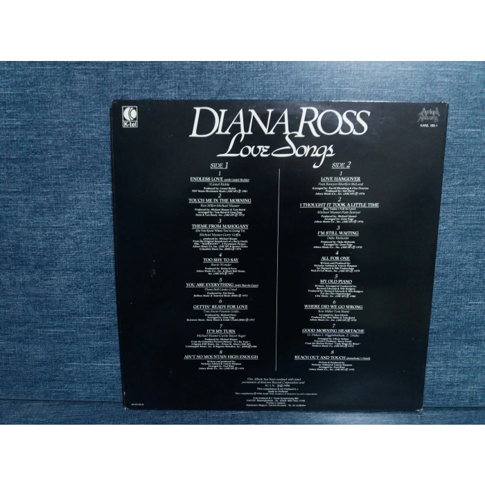 DIANA ROSS LOVE SONGS  LP