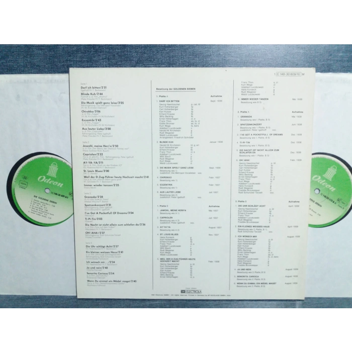 DIE GOLDENE TANZMUSIK 30 1934-1939  2 LP