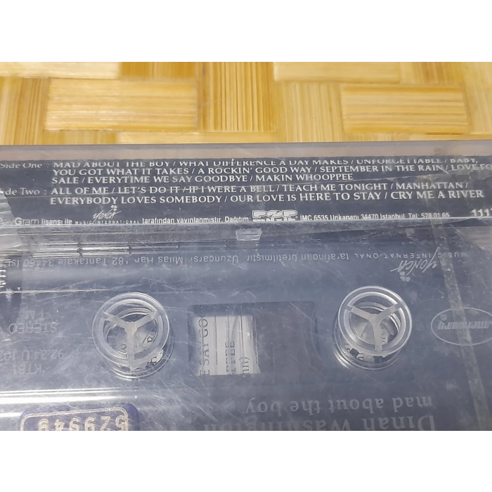 DINAH WASHINGTON MAD ABOUT THE BOY MÜZİK KASET