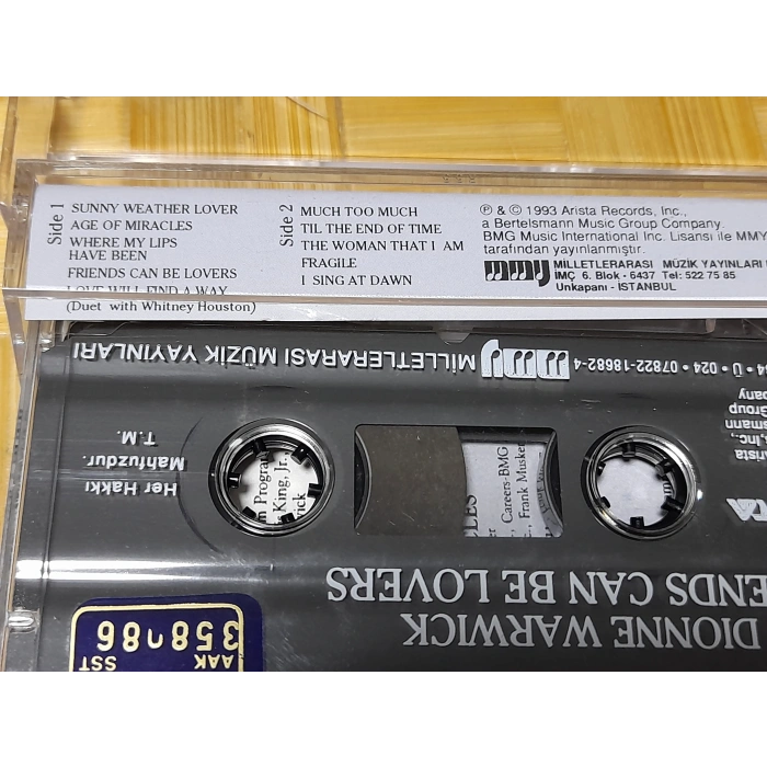 DIONNE WARWICK FRIENDS CAN BE LOVERMÜZİK KASET