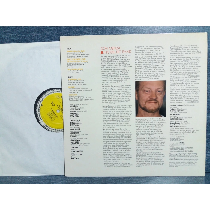 DON MENZA HIS 80S  BIG BAND BURNIN LP