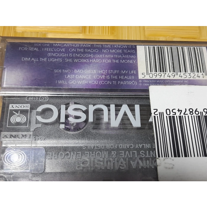 DONNA SUMMER LIVE MORE ENCORE MÜZİK KASET