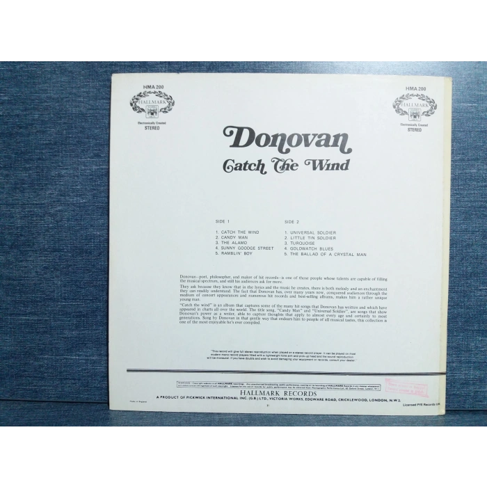 DONOVAN CATCH THE WIND LP