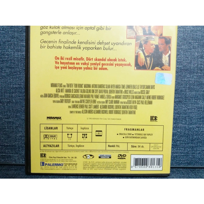 DÖRT ODA BANDERAS DVD FİLM