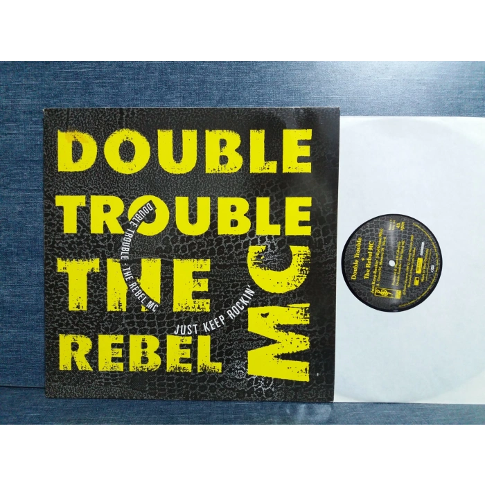 DOUBLE TROUBLE THE REBEL MC JUST KEEP  MAXI LP