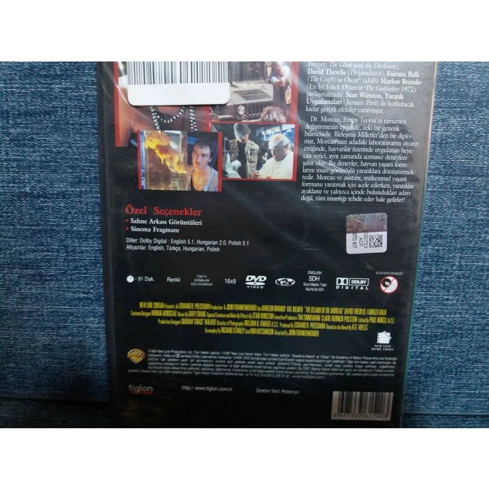 DR MOREAU NUN ADASI DVD FİLM (SIFIR)