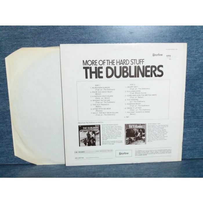DUBLINERS MORE OF THE HARD STUFF MUSIC LP