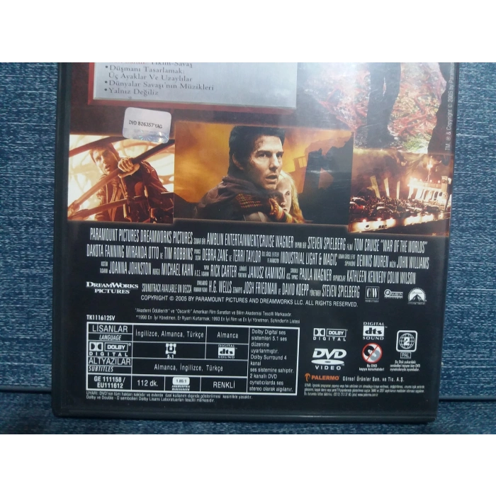 DÜNYALARA SAVAŞI TOM CRUISE DVD FİLM (2 DISK)