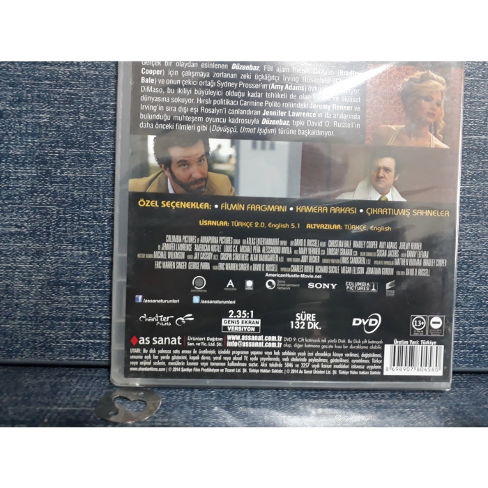 DÜZENBAZ AMERICAN HUSTLE DVD FİLM (SIFIR)