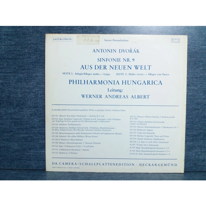 DVORAK AUS DER NEUEN WELT ANDREAS ALBERT LP