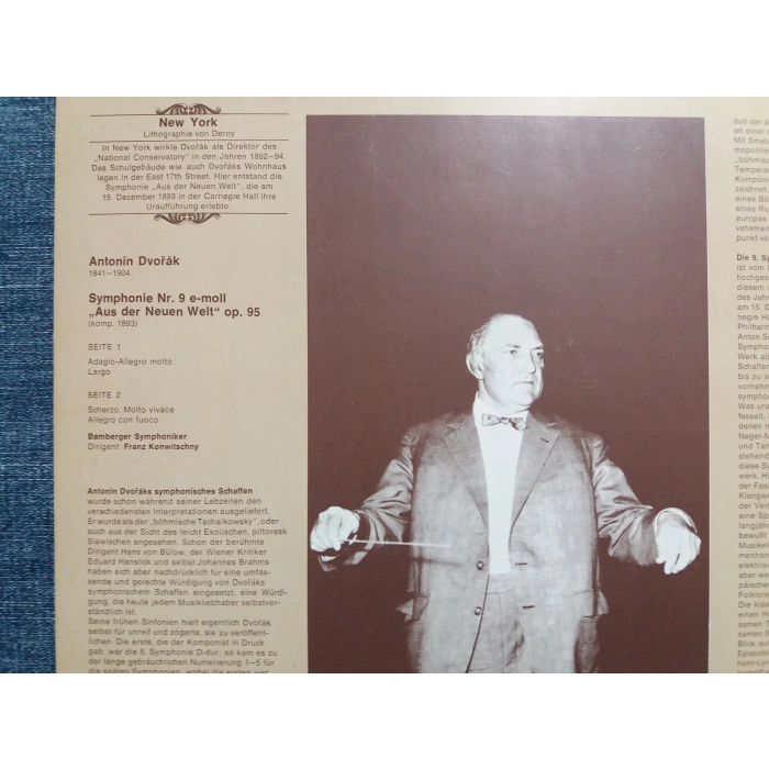 DVORAK AUS DER NEUEN WELT SYMPHONY Nr.9 MUSIC LP