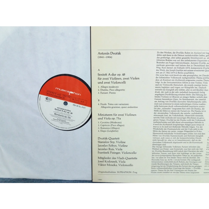 DVORAK SEXTETT MINIATUREN OP LP