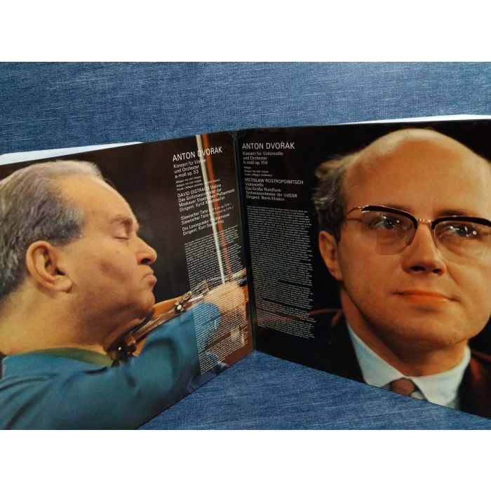 DVORAK VIOLIN OISTRACH - VIOLONCELLO MSTISLAW 2 LP