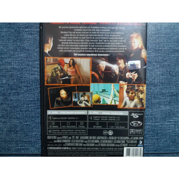 E-KATİL CRY WOLF DVD FİLM ( 2 DISK )