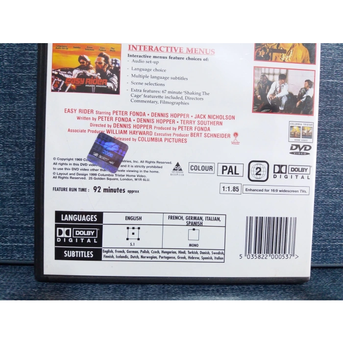 EASY RIDER DVD FİLM