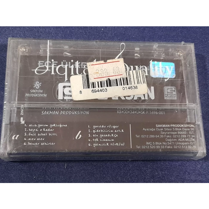 ECE ÜLKER ÖNCE ŞUBAT BİTTİ MÜZİK KASET