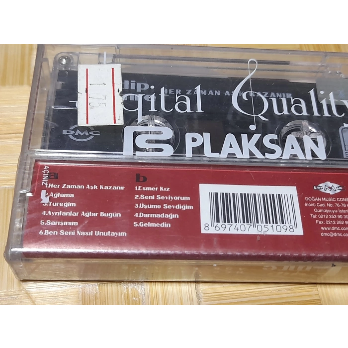 EDİP EMRE HER ZAMAN AŞK KAZANIR MÜZİK KASET