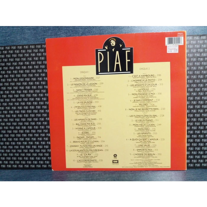 EDITH PIAF 25 ANNIVERSAIRE MUSIC 2 LP