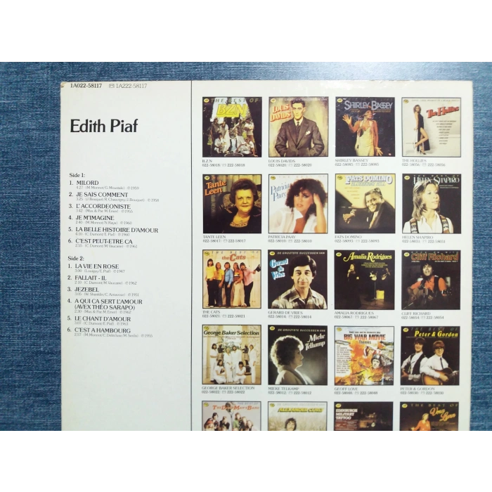 EDITH PIAF MILORD LA VIE EN ROSE MUSIC LP