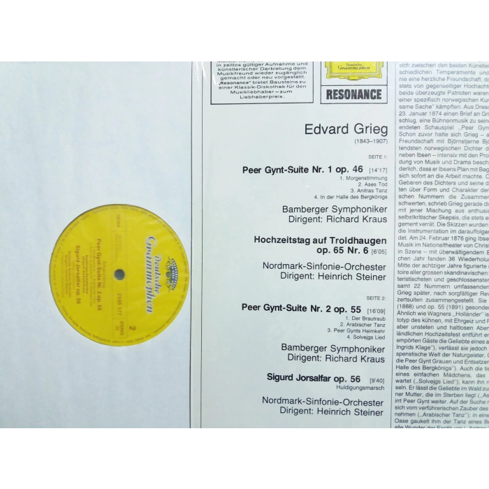 EDVARD GRIEG PEEY GYNT SUITEN LP