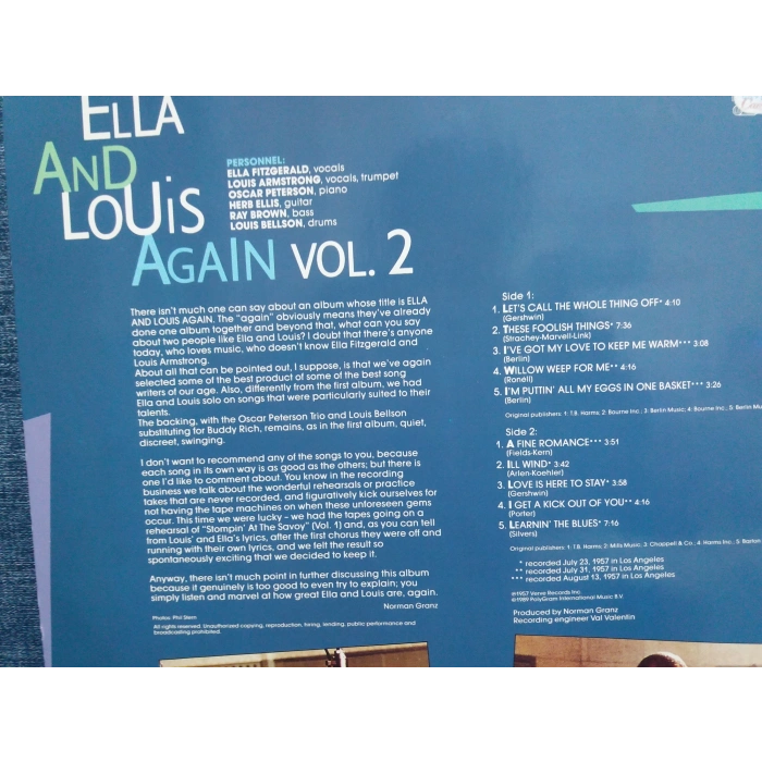 ELLA FITZGERALD AND LOUIS ARMSTRONG AGAIN