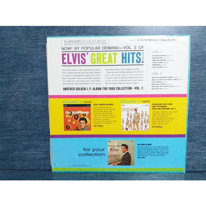 ELVIS GOLDEN VOLUME 3 GREATEST LP