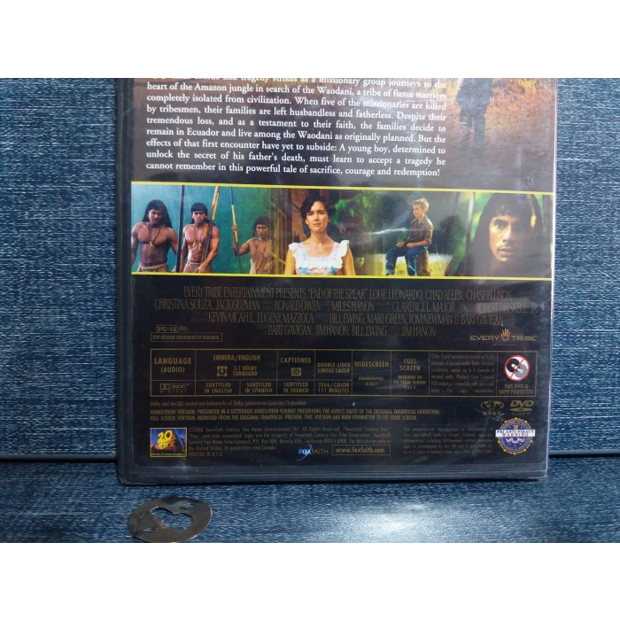 END OF THE SPEAR DVD FİLM (İNGİLİZCE-SIFIR)