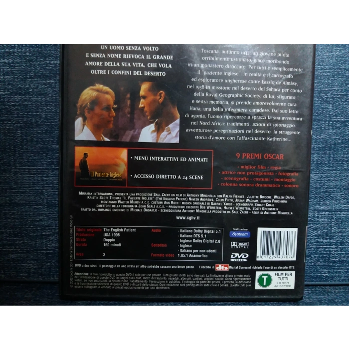 ENGLISH PATIENT TOM CRUISE DVD FİLM (İNGİLİZCE)