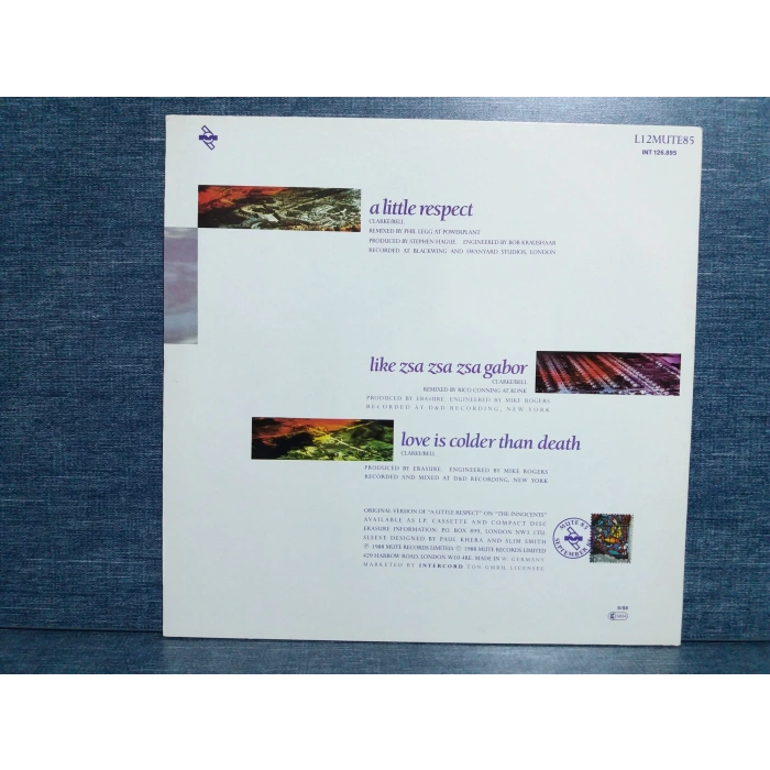 ERASURE A LITTLE RESPECT MAXI LP ( LIMITED )