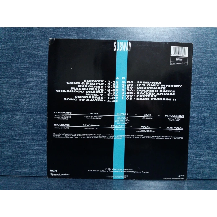 ERIC SERRA SUBWAY FILM SOUNDTRACK LP