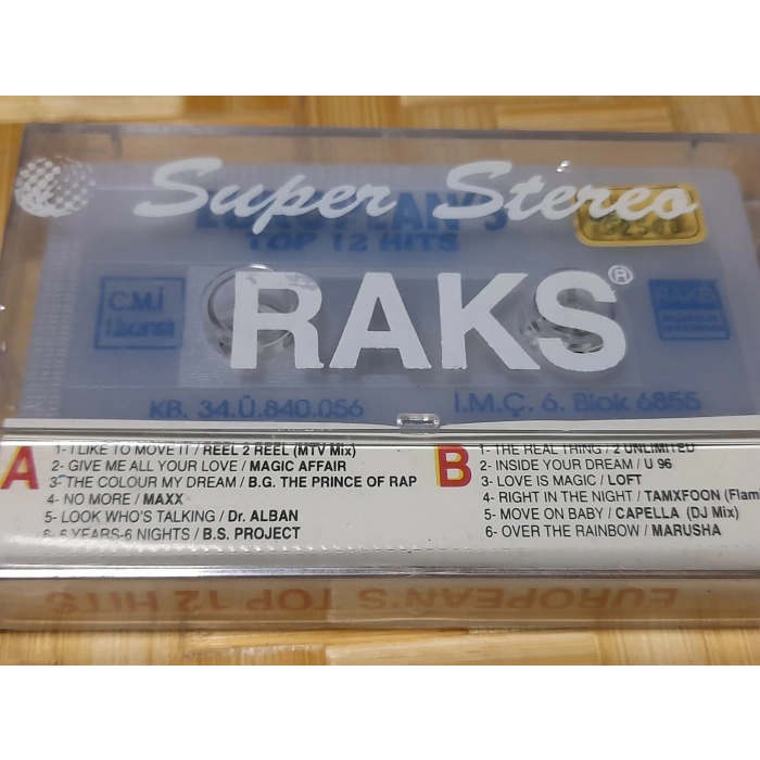 EUROPEANS TOP HITS  MÜZİK KASET