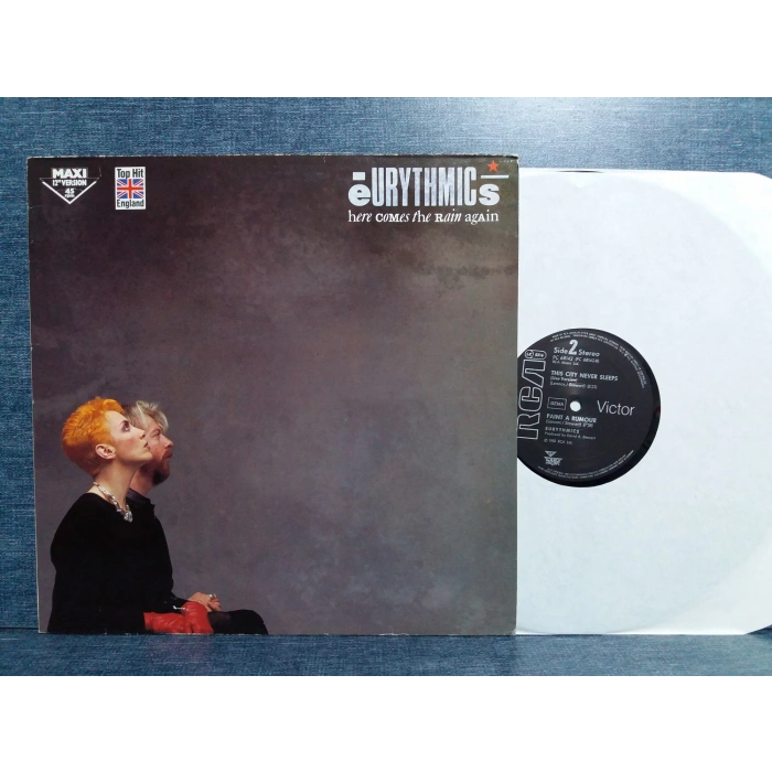 EURYTHMICS HERE COMES THE RAIN AGAIN MAXI LP