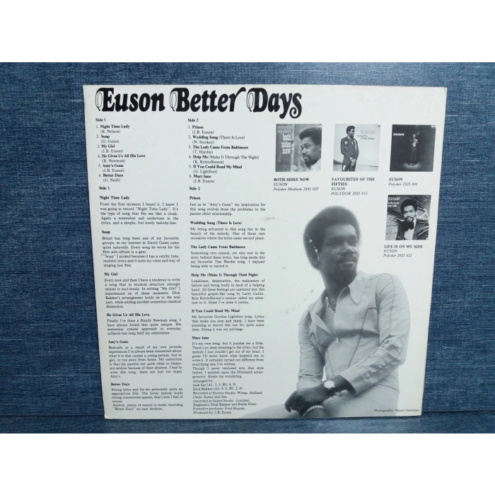 EUSON BETTER DAYS MUSIC LP