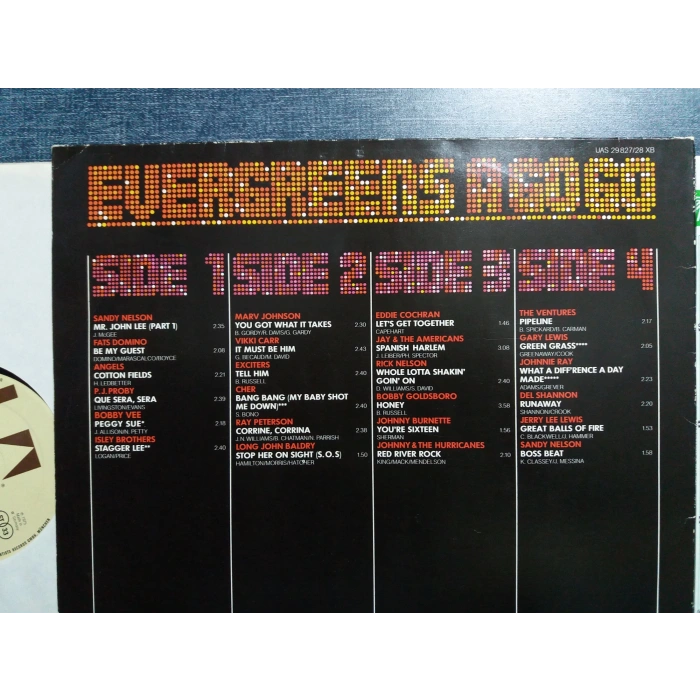 EVERGREENS A GO GO  MUSIC 2 LP