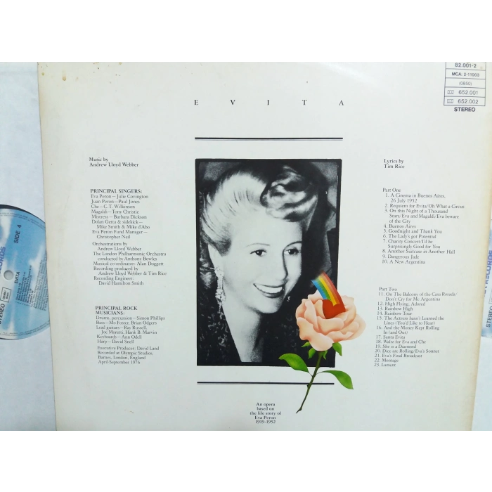 EVITA ANDREW LLOYD WEBBER FILM MUSIC 2 LP