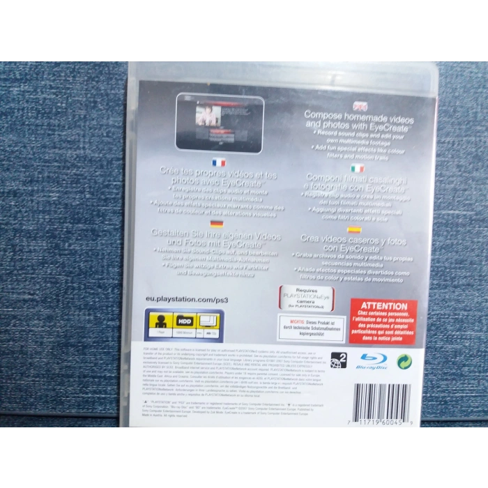EYECREATE PS3 OYUN KAMERA CD