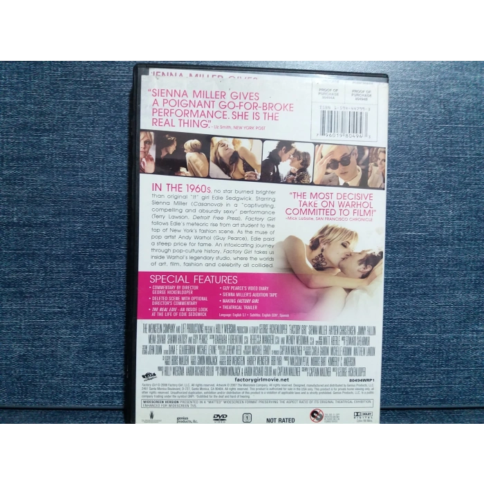 FACTORY GIRL DVD FİLM (İNGİLİZCE)