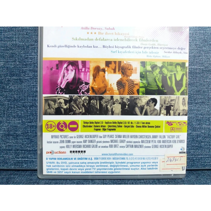 FACTORY GIRL EDIE DVD FİLM