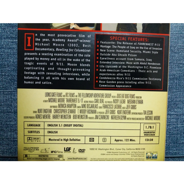 FAHRENHEIT 9 11 DVD FİLM (İNGİLİZCE)