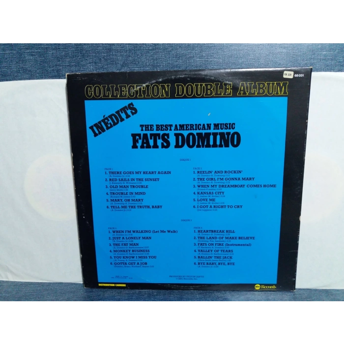 FATS DOMINO BEST AMRICAN MUSIC 2 LP (FRANSA BASIM)