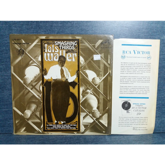 FATS WALLER SMASHING THIRDS MUSIC LP