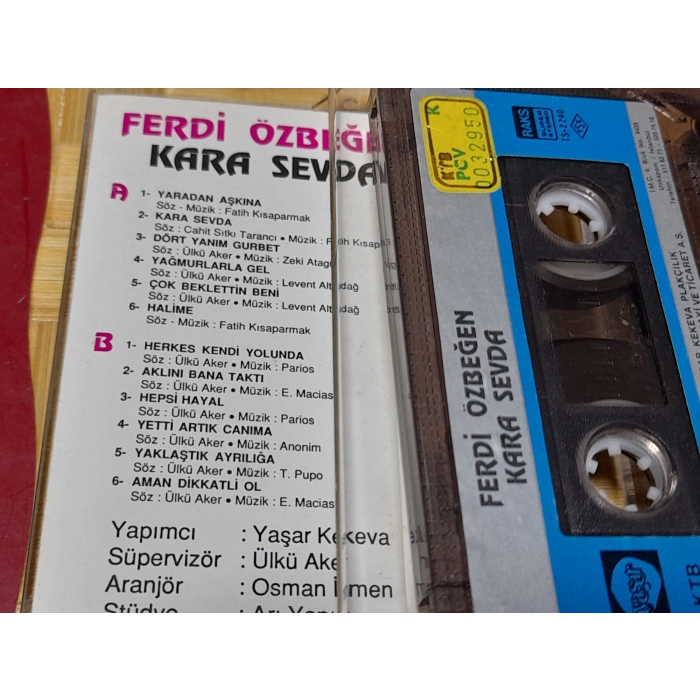 FERDİ ÖZBEĞEN KARA SEVDA MÜZİK KASET